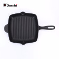 Wholesale Pre-Seasoned Non-stick steak skillet Square Cast Iron Grill Pan